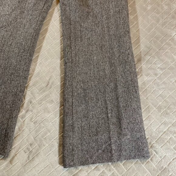 Dalia Womens 8 Wool Blend Dress Pants Neutral Gray Boot Cut Mid Rise Lined - Picture 4 of 11